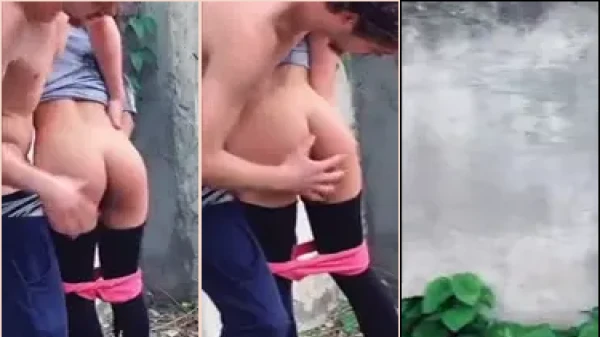 Sexo na escola, aluna ousada furando aula e se divertindo atrás do muro do colégio