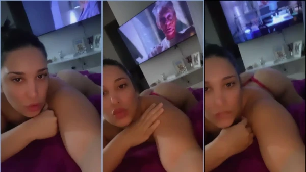 Famosa Cléo Silva dançando com o bundão empinado e uma calcinha bem cavada