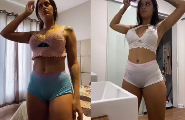 Bella Menezes mostrando tudo no vídeo