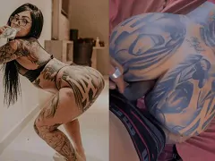 Jessyca Aryel está na posição de quatro, toda animada, entregando o cuzinho apertadinho com muito tesão