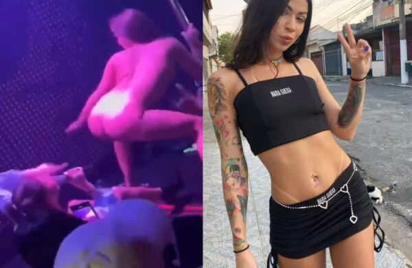 MC Pipokinha é chupada no palco durante sua apresentação