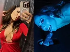 Renata Frisson, a Mulher Melão, fazendo oral e transando em cena de gloryhole com brinquedos eróticos