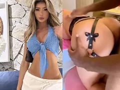 Letícia Reed em uma intensa relação sexual com um homem negro